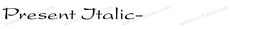Present Italic字体转换